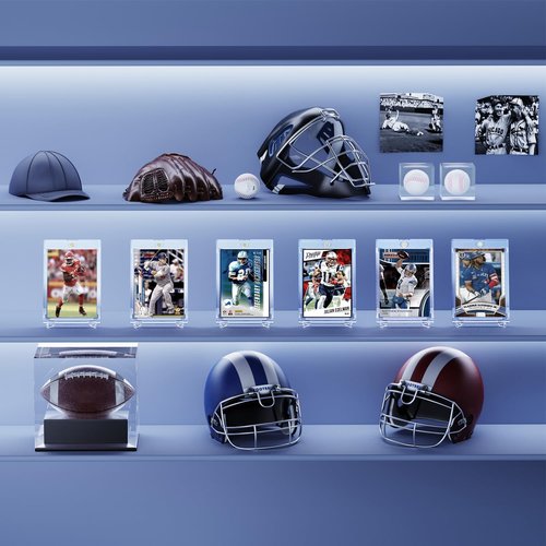 YHIJF 20-Pack Magnetic Card Holder, 35pt One Touch for Trading Cards, Baseball Card Holder, U-V Protectors Hard Plastic, for Sports, Game, MTG Cards