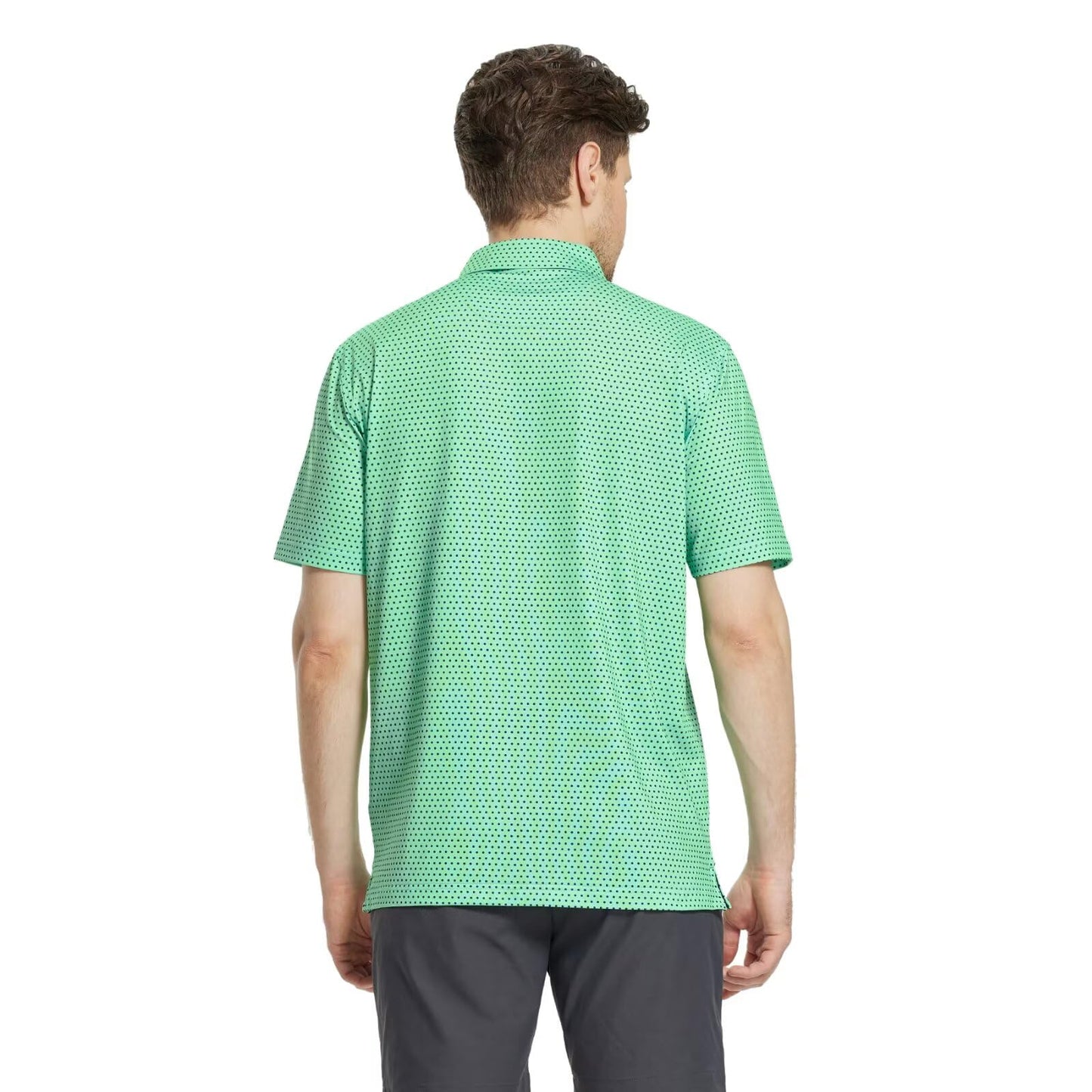 M MAELREG Polo Shirts for Men Quick Dry Fit Short Sleeve Performance Moisture Wicking Print Men’s Golf Shirts