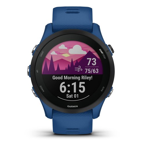 Garmin Forerunner® 255, GPS Running Smartwatch, Advanced Insights, Long-Lasting Battery, Tidal Blue (Renewed)