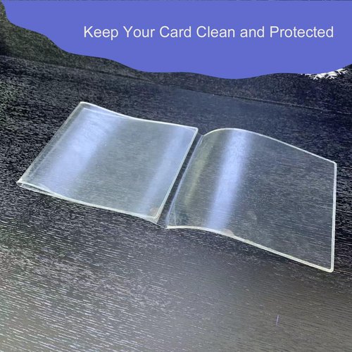 KAIBERYL 2025 Mahjong Card Holder, Fit Large Print Size(6 1/8”x4 3/4”), Durable Protective Cover Holder, Clear Plastic Sleeves for NMJL Card, Mahjongg Card Protector Set (4Pack)