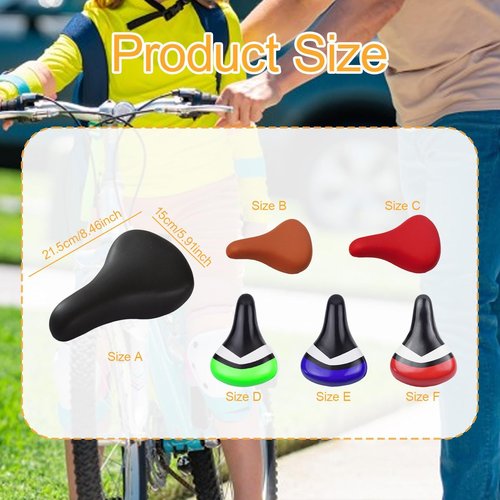 YIJU Kids Bicycle Saddle Waterproof Wear Resistant Comfortable for Children Bikes Universal Bicycle Seat Kids Bike Saddle, Red