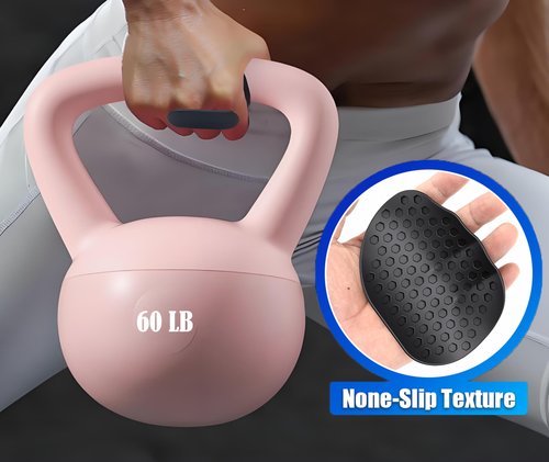Full-Palm Silicone Gym Grips for Weight Lifting, Anti-Slip Hand Protector for Men & Women, Durable Weightlifting Grips, Workout Grips, Dumbbell & Barbell Hand Grips, Palm Protection& Grip for Training