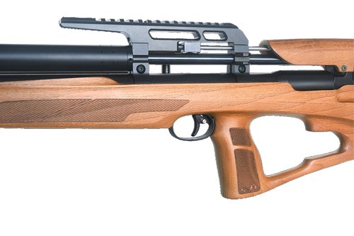 Lancer Tactial x SnowPeak P35X PCP 5.5mm .22 Caliber Air Gun - (Black/Wood) Up to 990 fps