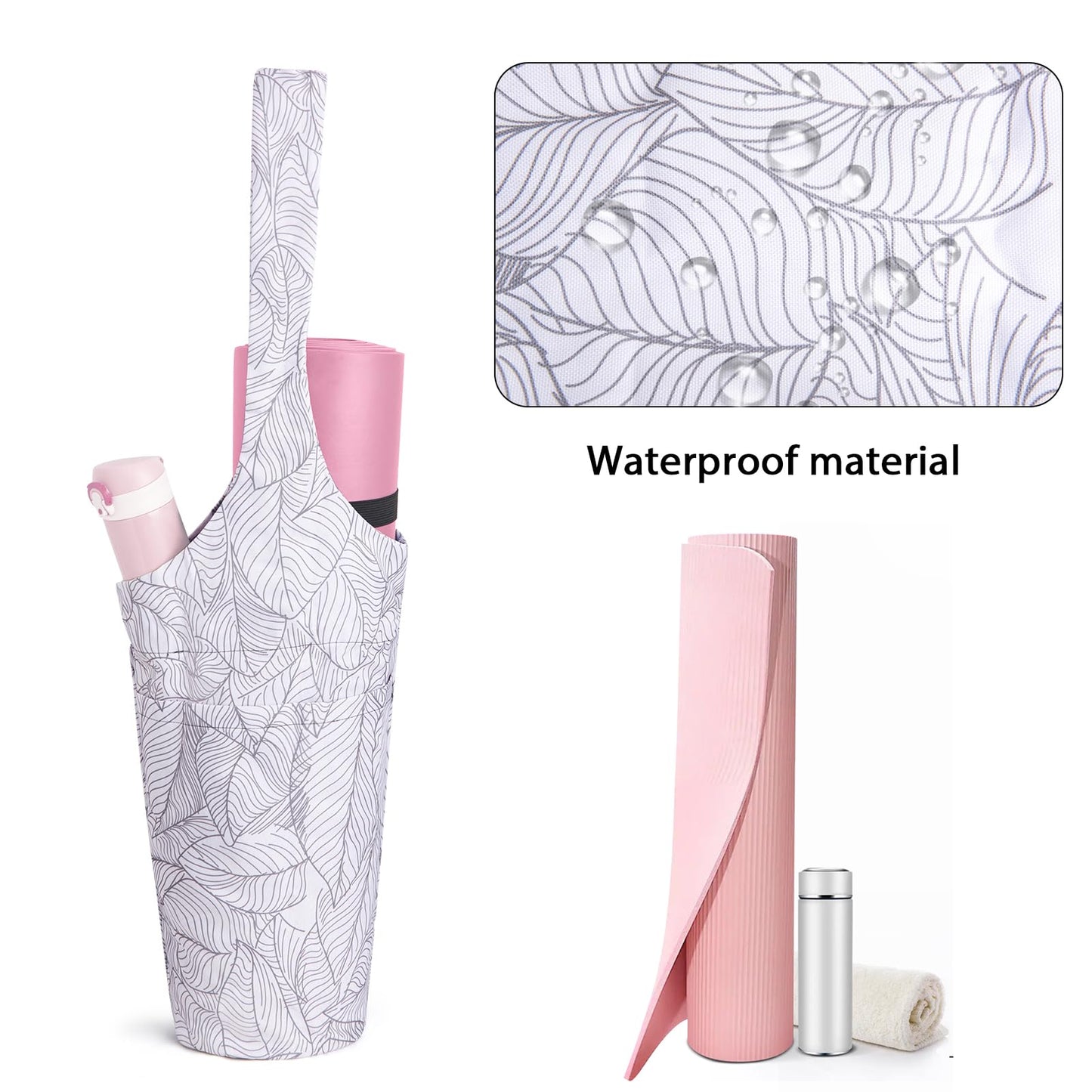 IwIeIaIrI Yoga Mat Bag - Gym Accessories For Women,Large Exercise Mat Straps Yoga Bags And Carriers Fits Most Your Workout Stuff