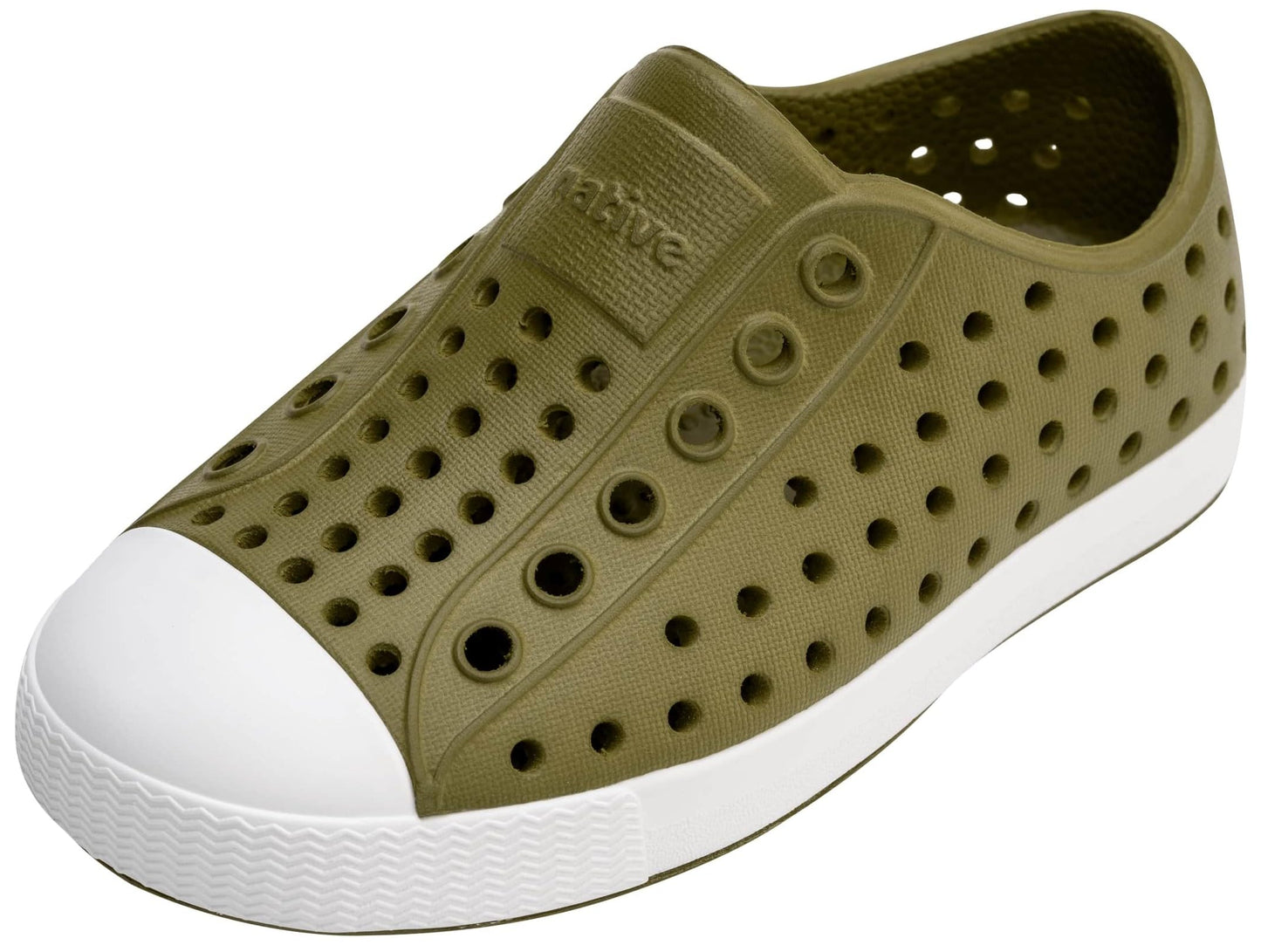 Native Shoes Unisex-Kids Jefferson Sneakers, Rookie Green/Shell White, 12 Little Kid