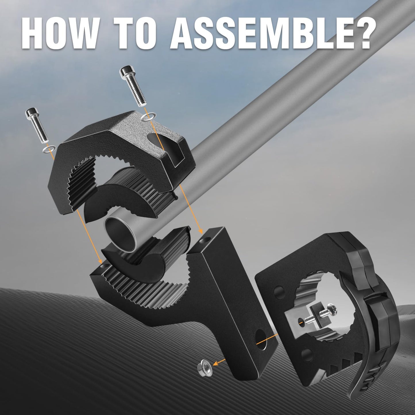 Quick Release Shovel Holder Mount Roof Rack Shovel Mounts for Trucks Off-Road Vehicles UTVs ATVs with 1" 1.5" 1.75" Bull Bars Roof Racks Roll Cages Hold 29-36mm Diameter Tools 1 Pair