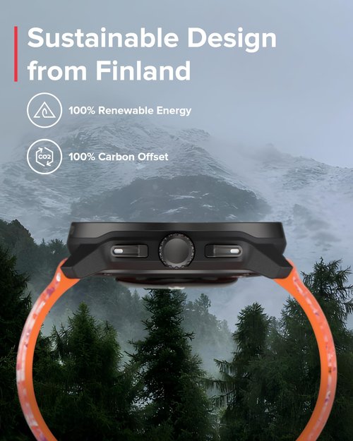 SUUNTO Race S GPS Sports Watch, 1.32" AMOLED Touchscreen w/Crown, 13 Days Battery Life, Training & Sleep Health Tracking, Dual-GNSS, 32GB Global Offline Maps, Lightweight for Running, Power Orange