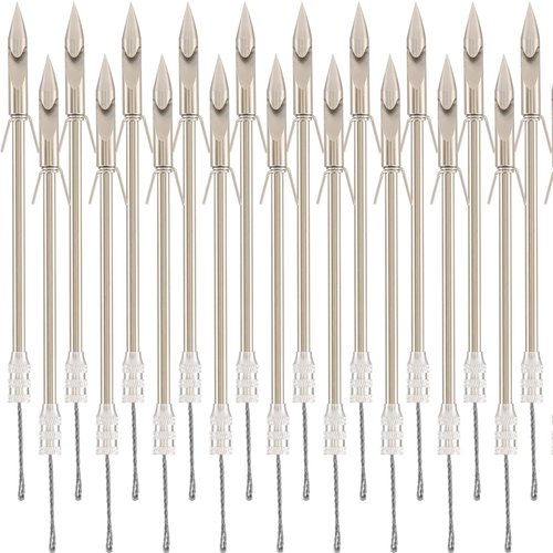 BKEBOLTS 20PCS 5.6" Slingshot Fishing Darts Arrows Stainless Steel Fishing Slingshots Reel Dart for Adults Hunting Shooting Fishing Slingshot