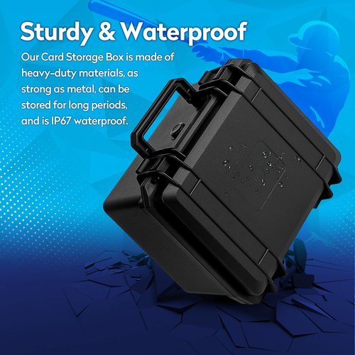 Eligara Graded Card Storage Box, PSA Slab Case Holder Compatible with 40 Graded Cards, Top Loader Storage Hard Cases, Waterproof Trading Card Storage Boxes for Top Loaders, Sports Card, One Touch