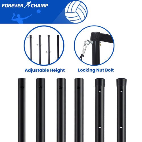 Forever Champ Volleyball Net Outdoor - Includes 32x3 Feet Regulation Size Net - Volleyball Net for Backyard, Beach, or Pool