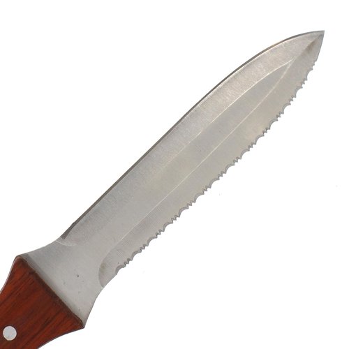 MIDWEST Flex Duct Knife - 5" Blade with Contoured Wooden Handle & Nylon Sheath - MWT-FDK01