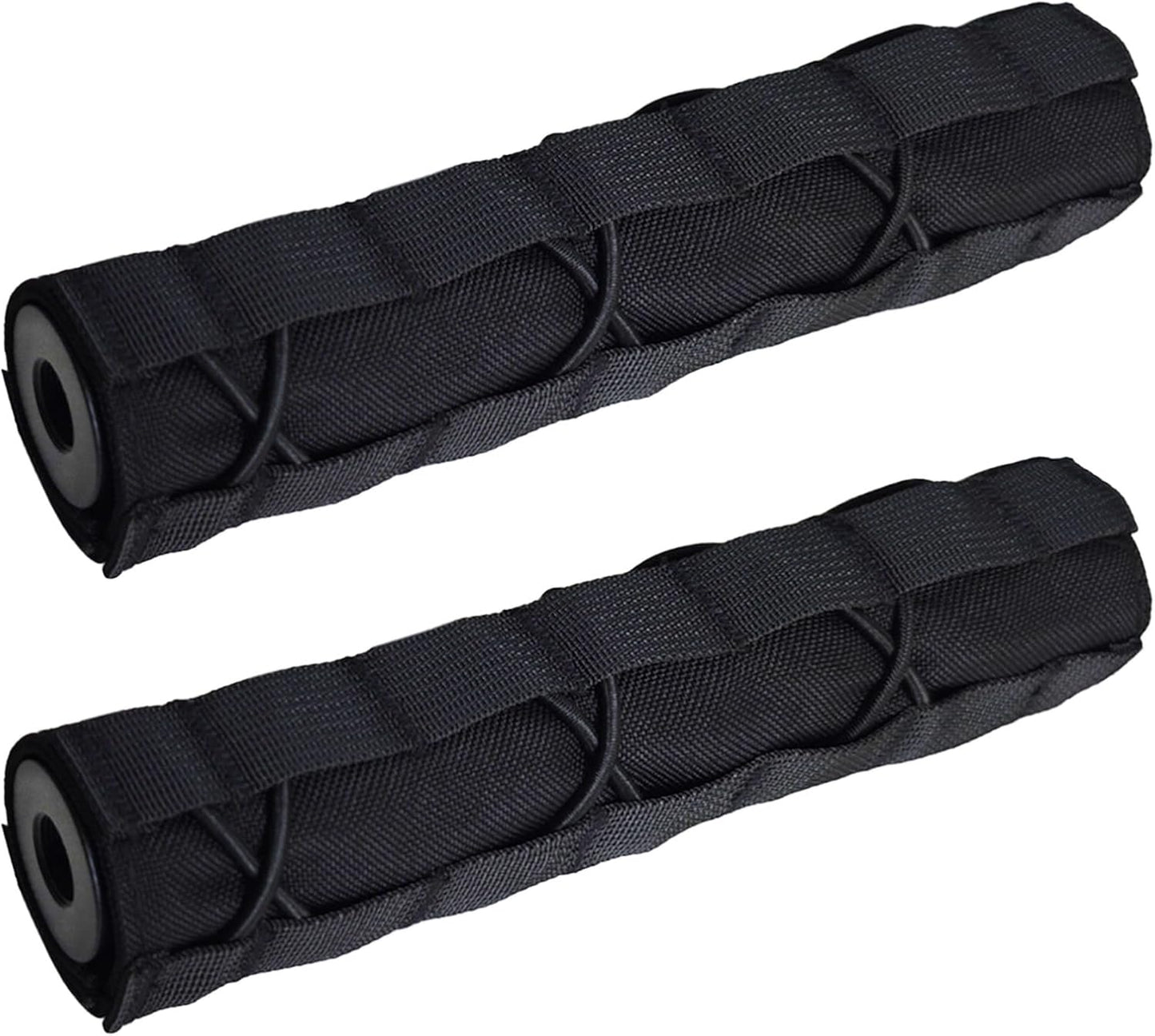 2 Pack Quick Release Suppressor Cover in 1000D Nylon - 8.7In Tactical Pouch with Adjustable Molle System for Tactical Tools & Accessories, Hunting, Outdoor