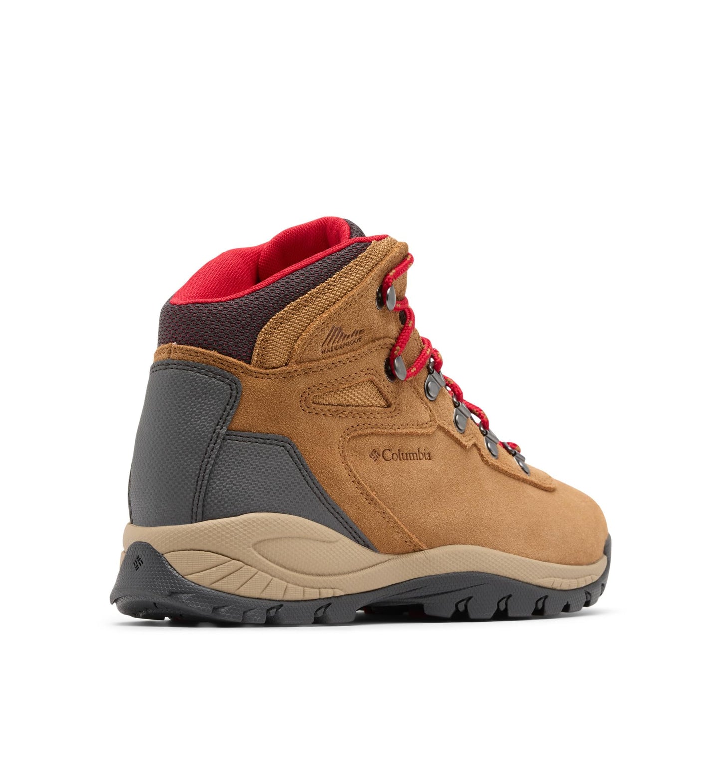 Columbia Womens Newton Ridge Plus Waterproof Amped, Elk/Mountain Red, 10.5