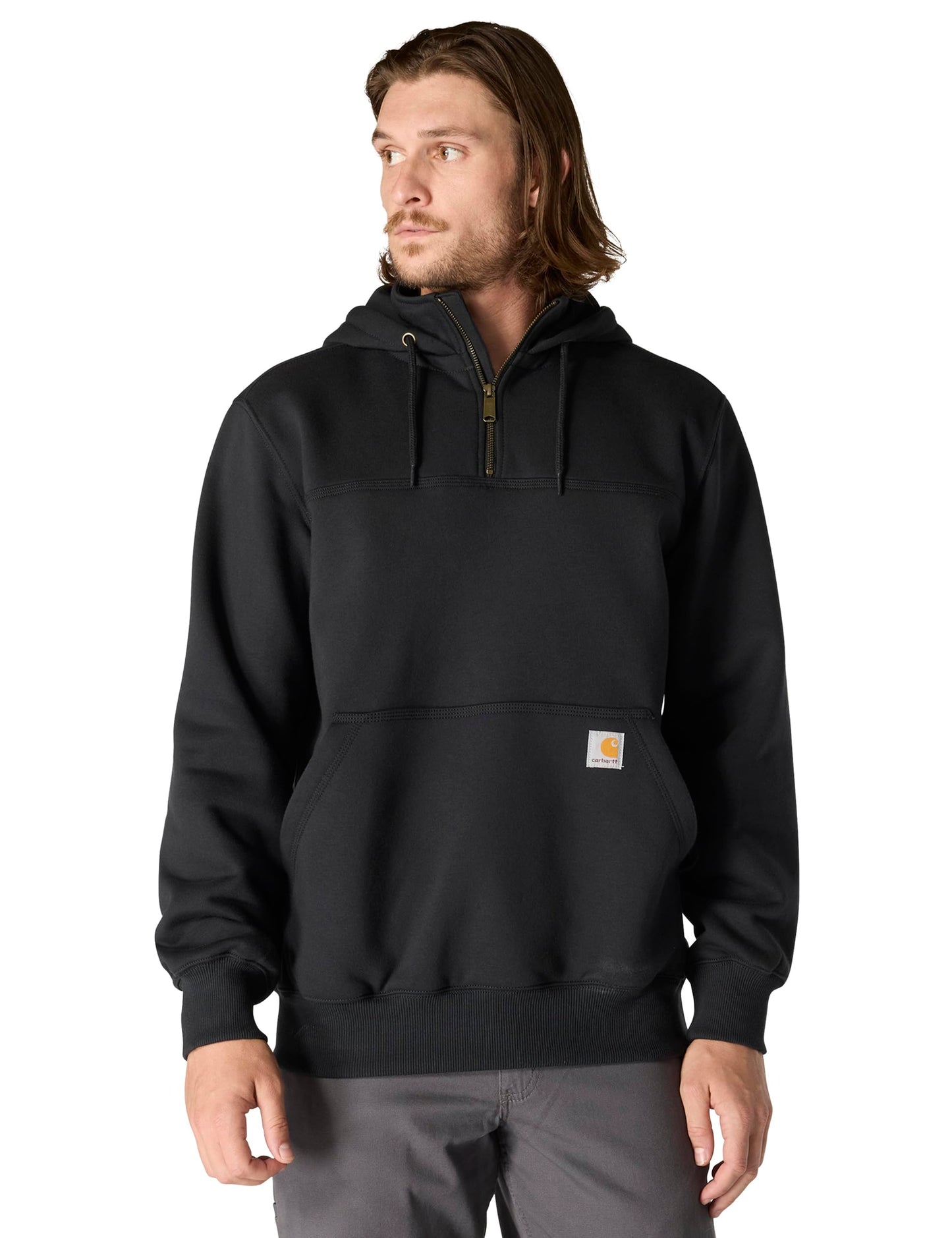 Carhartt Men's Paxton 1/4-Zip Sweatshirt, Black, X-Large