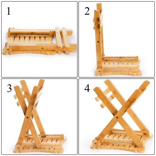 Multifunctional Portable Folding Stool - Heavy-Duty Hardwood, Installation-Free Design, Waterproof & Non-Slip Surface, Lightweight for Travel, Camping, Fishing, Outdoor Leisure