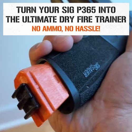 DRYFIREMAG Sig P365 9mm Dry Fire Training Mag | Firearm Dry Fire Practice | NOT Compatible with Laser Cartridges or Aftermarket Parts | Target Practice Shooting