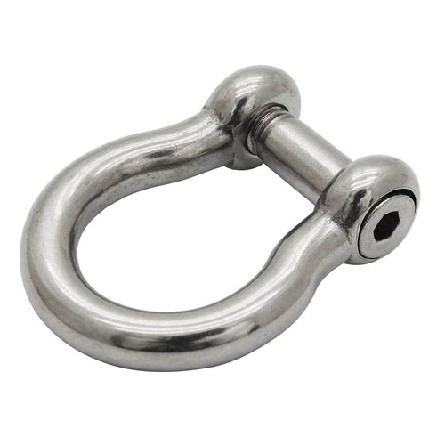 Extreme Max 3006.8405.4 BoatTector Stainless Steel Bow Shackle with No-Snag Pin - 1/4", 4-Pack