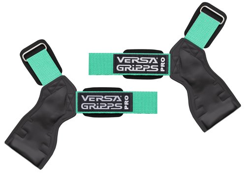 Versa Gripps® Pro, Made in the USA, Wrist Straps for Weightlifting Alternative, the Best Training Accessory, Mint, R/L