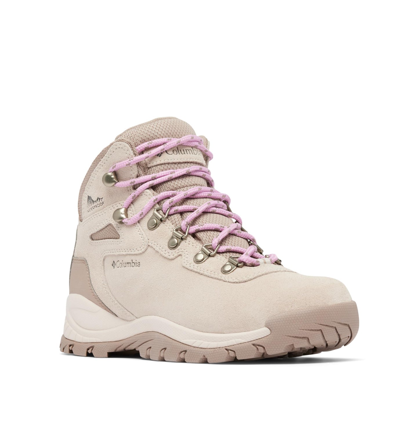 Columbia Womens Newton Ridge Plus Waterproof Amped, Dark Stone/Cosmos, 11 Wide