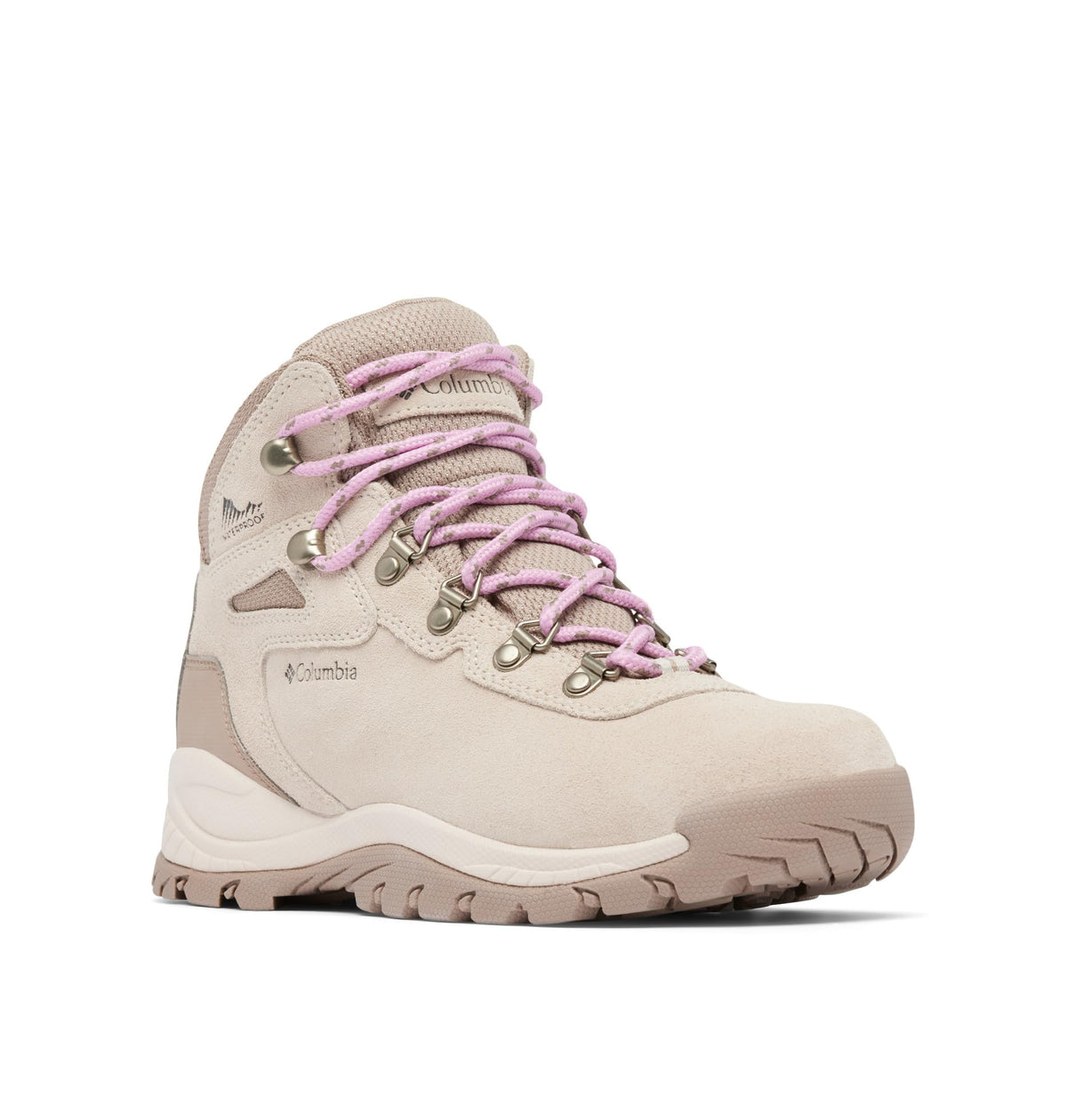 Columbia Womens Newton Ridge Plus Waterproof Amped, Dark Stone/Cosmos, 10 Wide