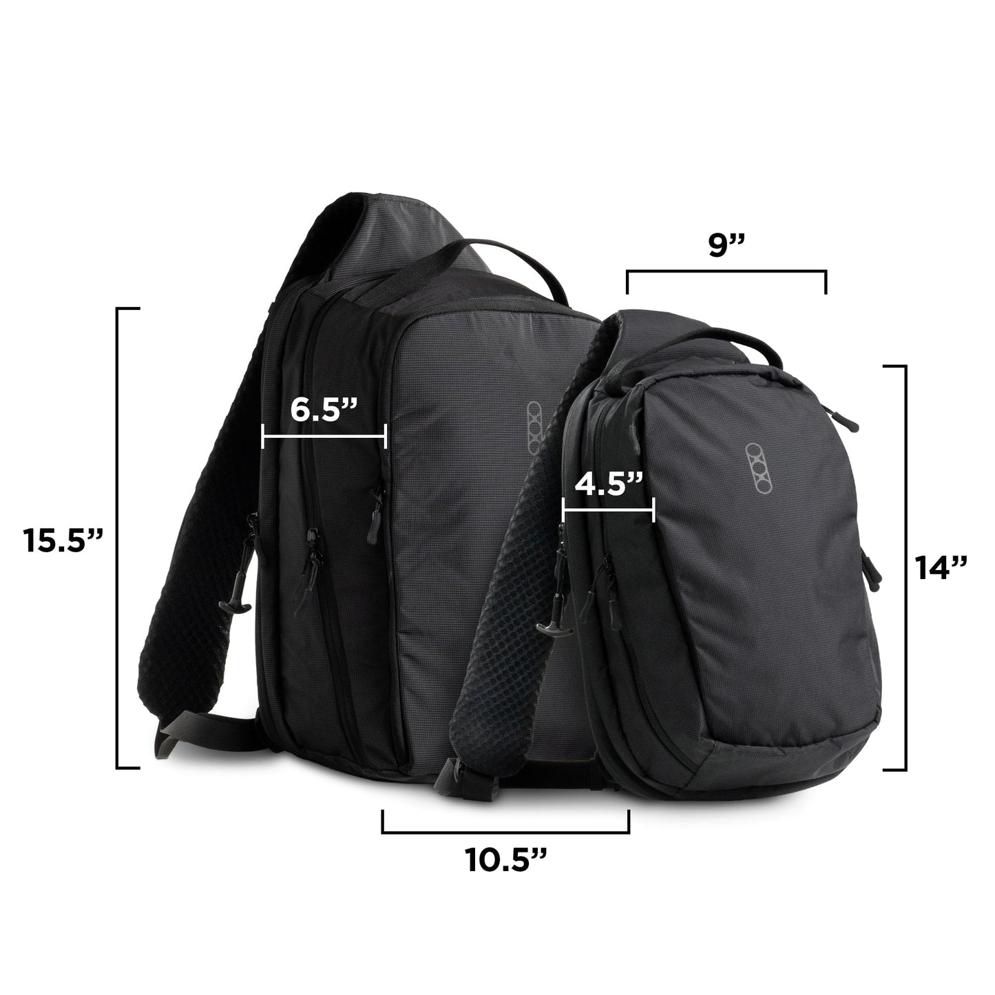 Eberlestock Fade Sling Tactical Crossbody Bag for Men – EDC Sling Backpack with Concealed Carry Compartment, Hydration Pass-Through, Loop Lined Pockets – 14”x9”x4.5”, 573 Cu In – Steel