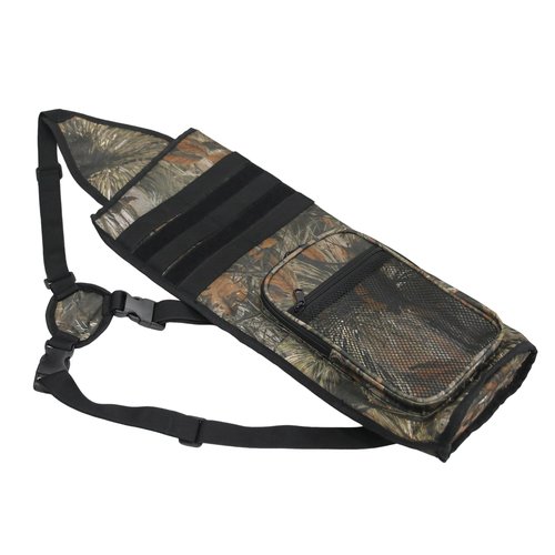 JLDTOP Archery Lightweight Back Arrow Quiver Holder Archery Bag Shoulder Hanged Adjustable with Molle System Front Pocket for Shooting Target Practice Hunting (Camo)