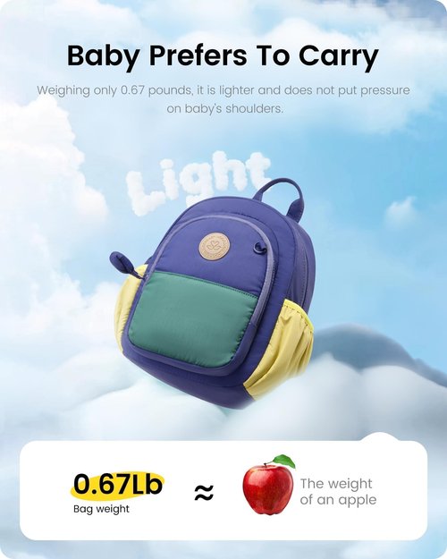 LOVEVOOK Toddler Backpack for Boys 2-4, Kids Backpack for Preschool Kindergarten, Mini Cute Bookbag for Elementary with Leash, 12" H