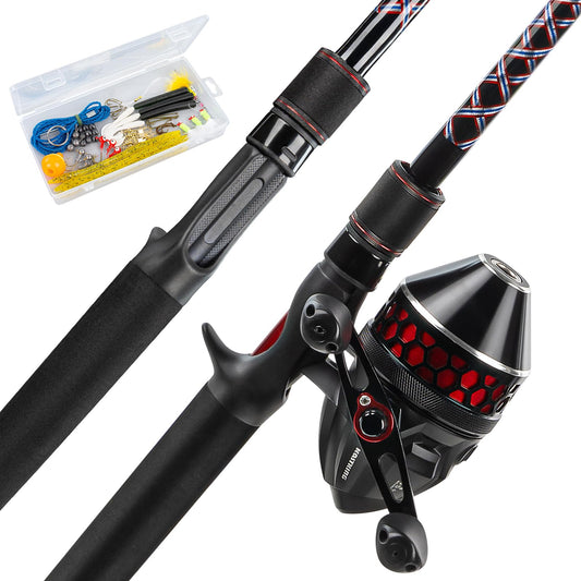 KastKing Brutus SpinCast Fishing Reel Combo, 6'6" M 30 Reel