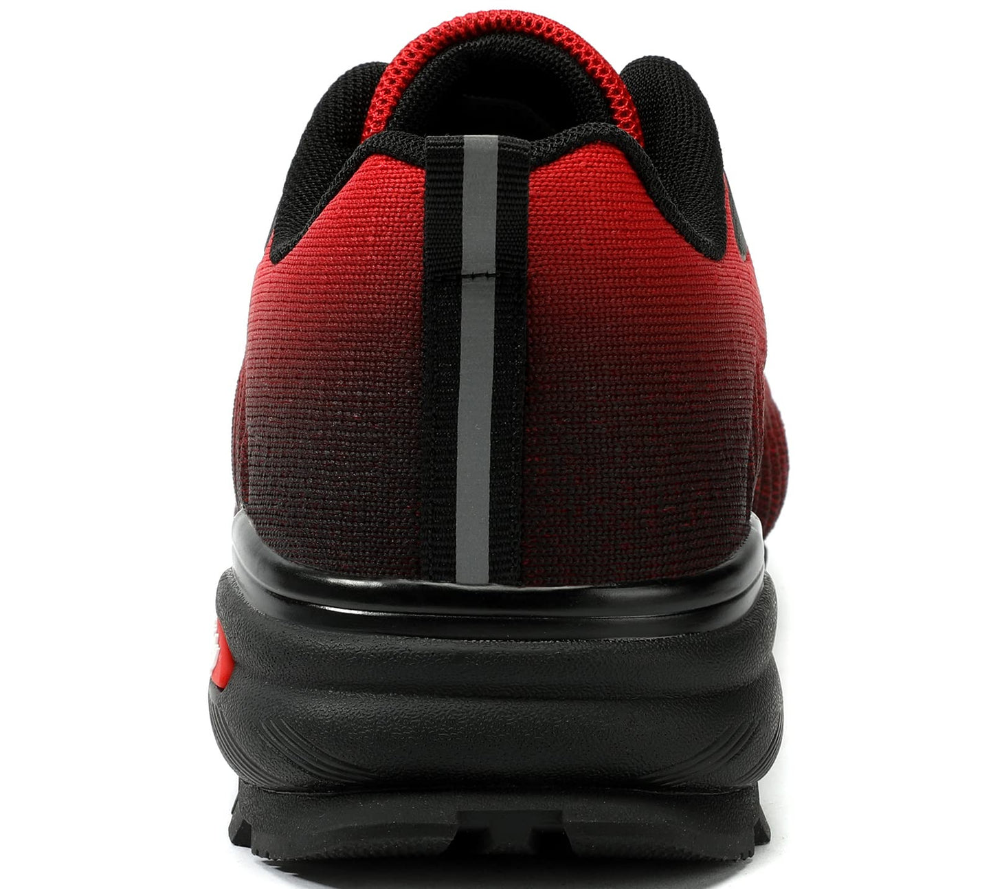ikunka Men's Fashion Sneakers Lightweight Breathable Walking Shoes Tennis Cross Training Shoe Non Slip Trail Running Shoes（Black Red 13）