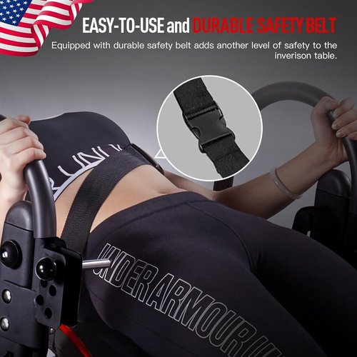 HARISON Heavy Duty Inversion Table for Back Pain Relief 350 LBS Capacity with 3D Memory Foam, Back Inversion Table with 180 Degree Full Inversion
