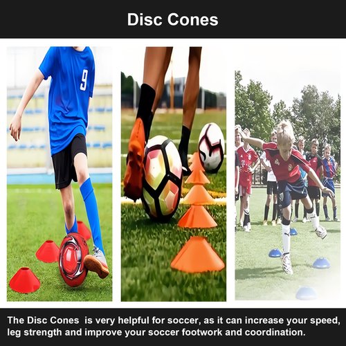 Soccer Training Equipment, Football Practice Aids with Training Mat, Resistance Bands, Ladder, Cones, Improve Agility, Footwork and Coordination (35"*23" Soccer Training Mat, Agility ladder, Disc Cones * 10, Resistance Bands)