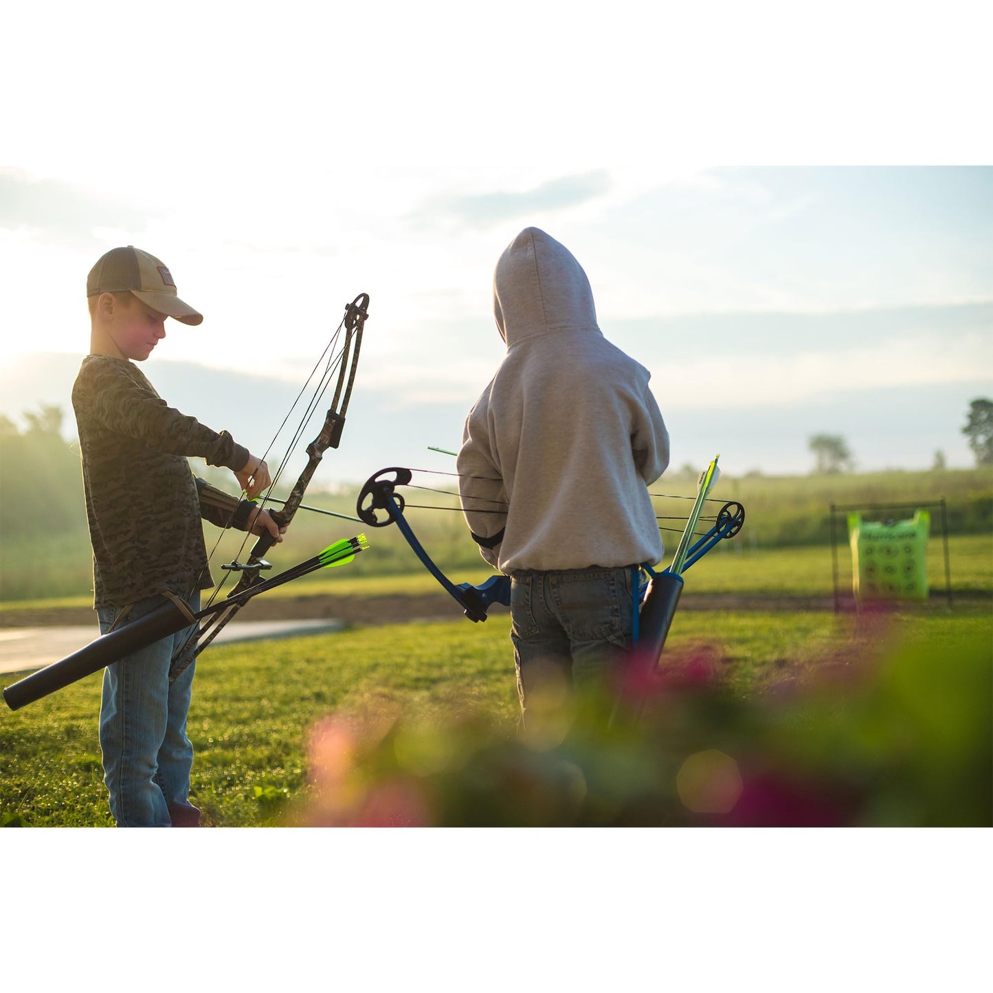 Genesis Archery Original Compound Bow with Adjustable Riser, 15"-30" Draw Length, Right - Archery Bow with 10-20 lb Draw Weight for Youth and Adults