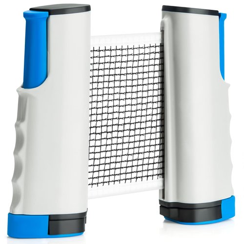 EOTJYAO Retractable Ping Pong Net, Upgrade Table Tennis Net Stands Upright Without Sagging, Ping Pong Net for Any Table, Easy to Use and Portable, Play Indoors & Outdoors, Ping Pong Table Net