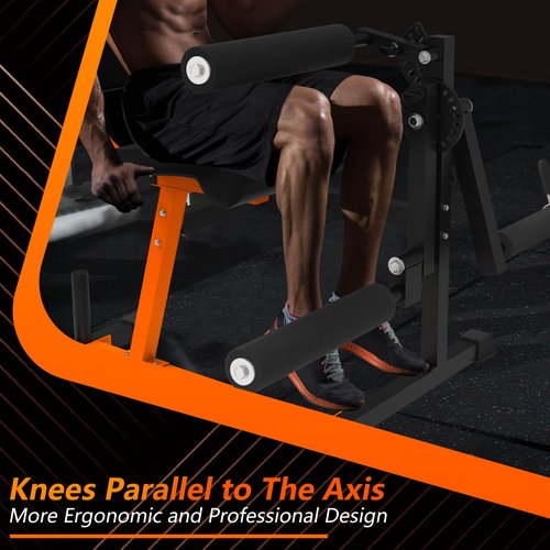 WIXONO Leg Extension and Curl Machine, Leg Stretcher 550LBS Lower Body Special Leg Machine, Adjustable Leg Exercise Bench with Heavy Duty Lower Body Equipment for Thigh Training & Home Gym (W2)