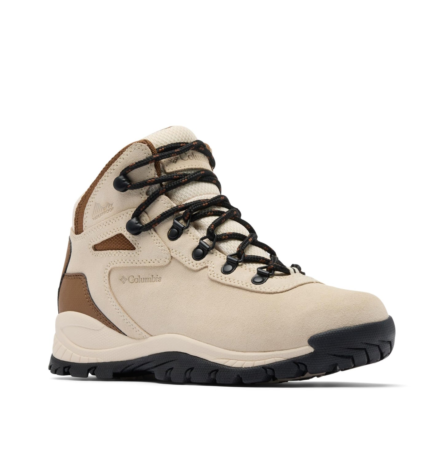 Columbia Women's Newton Ridge Plus Waterproof Amped, Natural/Nutmeg, 9.5 Regular