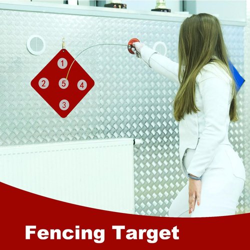 LAFANDE Fencing Wall-Mounted Arch-ery Target, Fencing Training Equipment, Fencing Target for Saber Foil and Epee with Five Bull-seye, Outdoor Fencing Training for Fencing, Small Fencing Training Tool