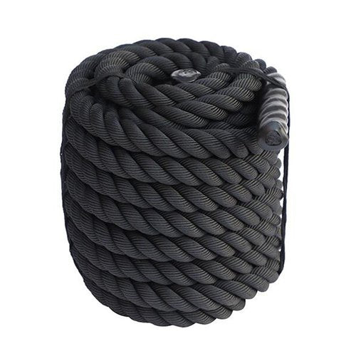 Aymzbd Battle Rope Equipment Fitness Rope Climbing Rope Physical Improve Strength 2.8M/3M Training Rope Fitness Exercise Rope, 25mmx2.8m Black