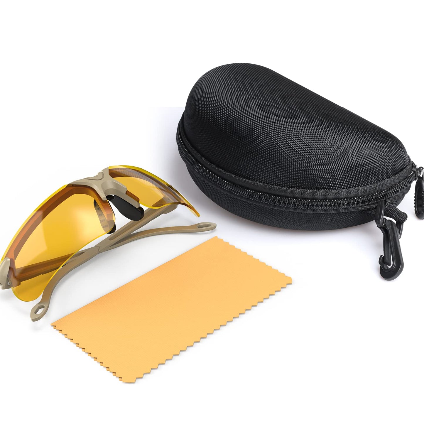xaegistac Shooting Glasses with Case Anti Fog Hunting Safety Glasses for Adults