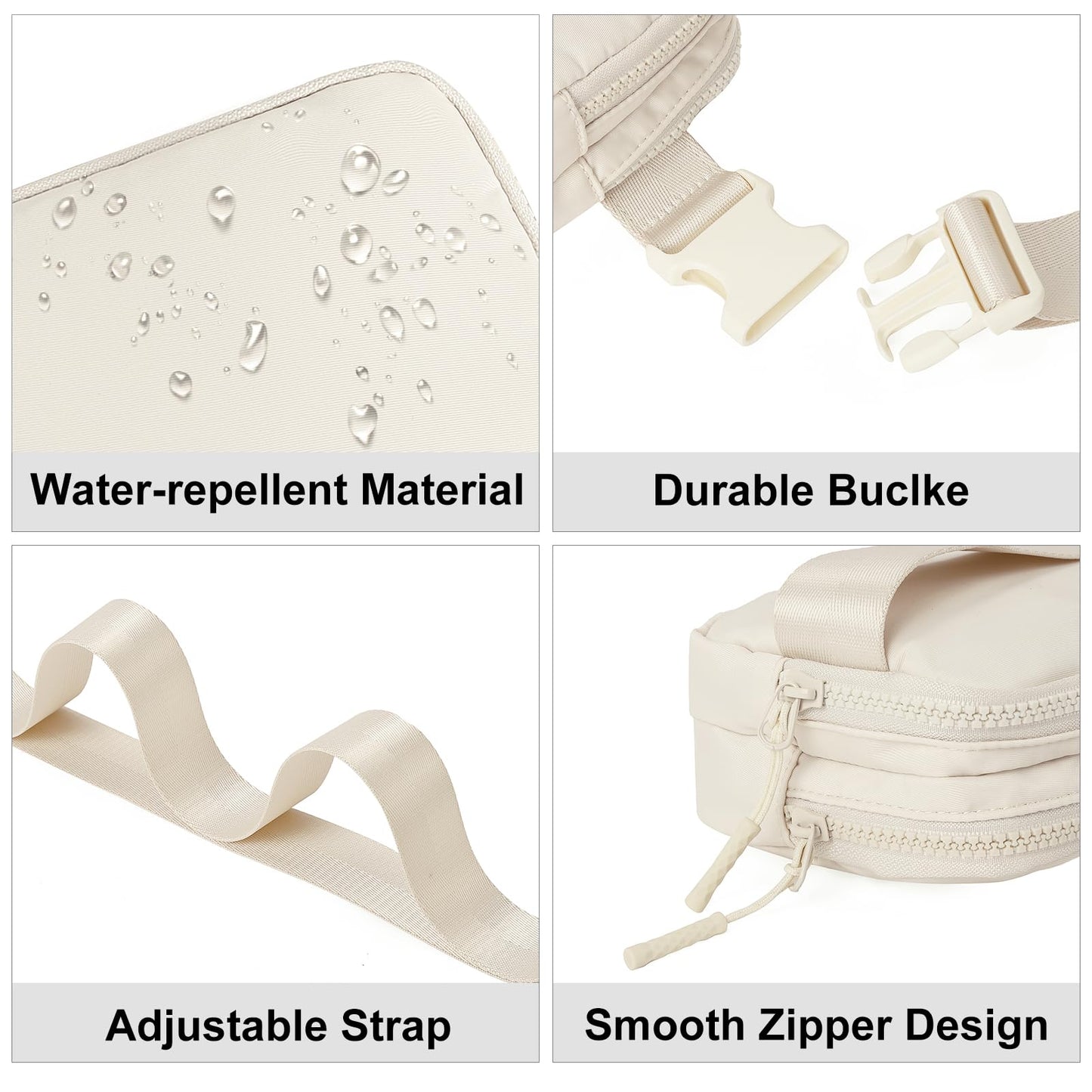CLUCI Small Belt Bag for Women, Crossbody Everywhere Waist Packs Trendy, Women's Fanny Pack with Adjustable Strap