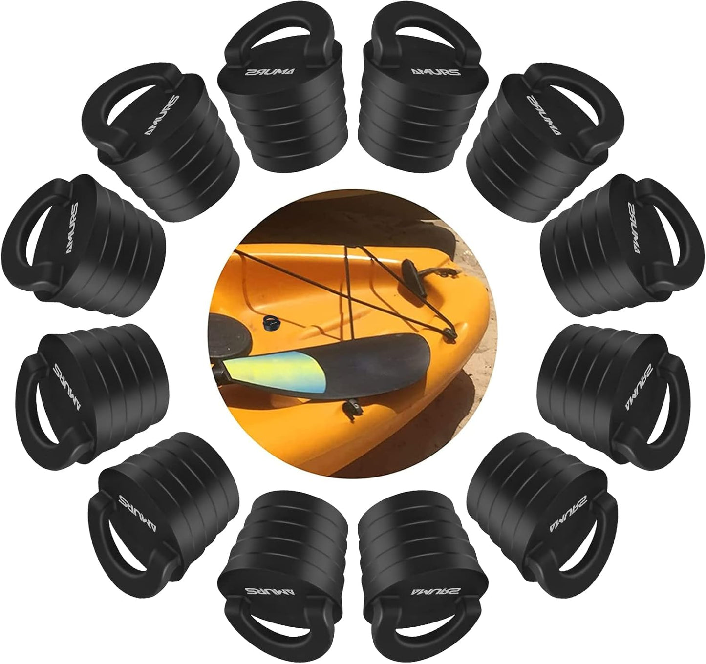 Kayak Scupper Plug Kit Scupper Plugs Drain Holes Stopper with Silicone Handle Universal Kayak Plugs for sit on top of Kayak Canoe Boat