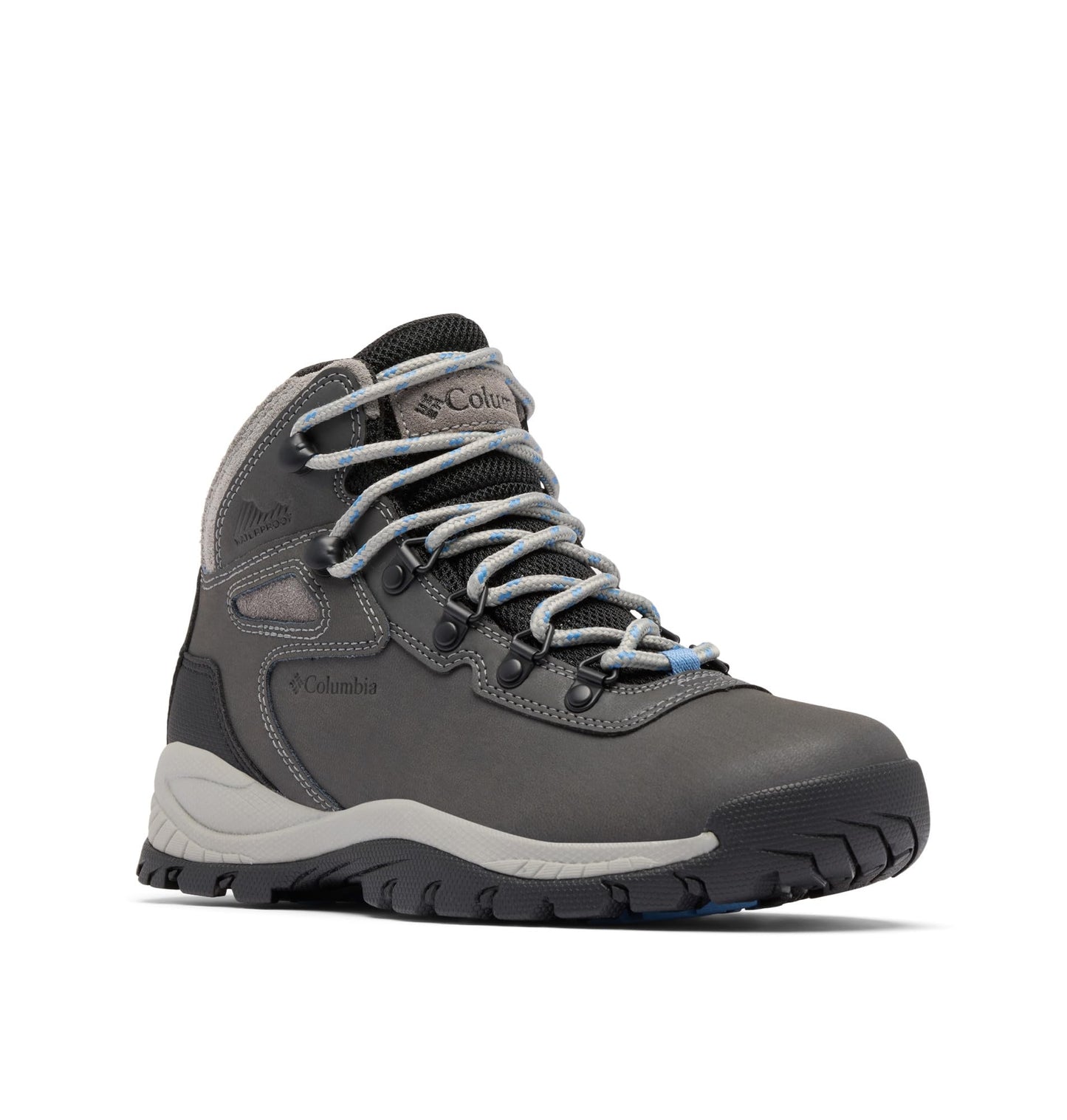 Columbia Womens Newton Ridge Lightweight Waterproof Hiking Boot, Quarry/Cool Wave, 9
