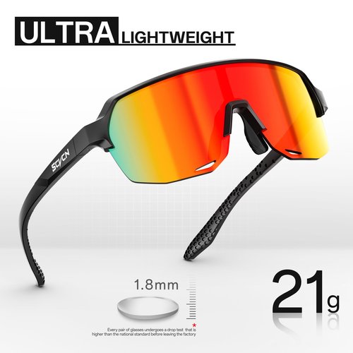 SCVCN Kids Baseball Glasses Boys Girls Sports Sunglasses Youth Cycling Shades Running Softball Age 3-12 S9032