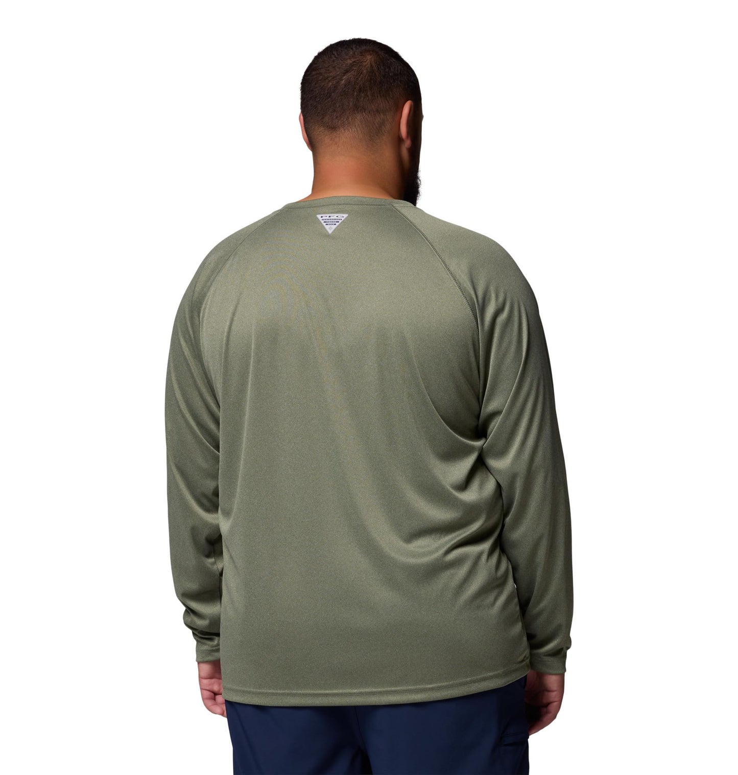 Columbia Men's PFG Terminal Tackle Long Sleeve Fishing Shirt, Cypress Heather/Carbon Logo, 6X
