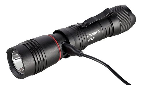 Streamlight 89000 ProTac 2.0 2000-Lumen 17300 Candela Rechargeable Tactical LED Flashlight with USB C Cable, and Holster, Box, Black
