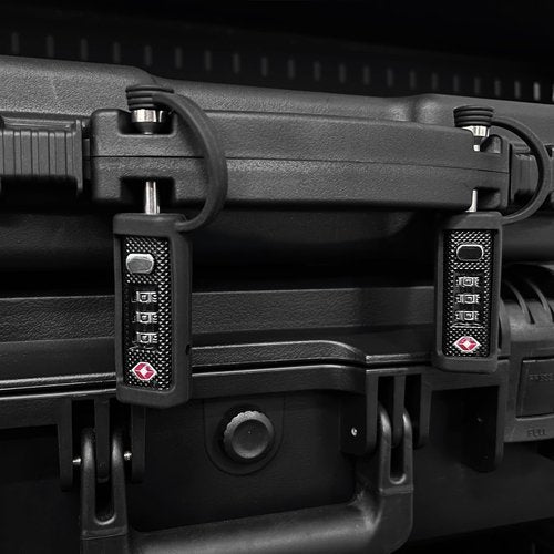 Gun Case Lock TSA Approved Locks for Gun Case,Cut-Proof Padlock for Guns/Rifles/Hard Pistol Cases/Firearms/Handguns/Revolvers/Camera/Drone/Equipments/Instruments/Tools Protective Hard Cases(Black)