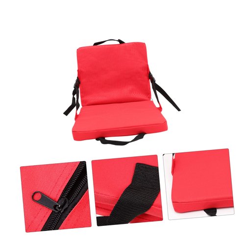 POPETPOP Wear Resistant Stadium Cushion Convenient Bleacher Seat Pad with Back Support Lightweight Outdoor Chair Cushion for Sports Events and Concerts