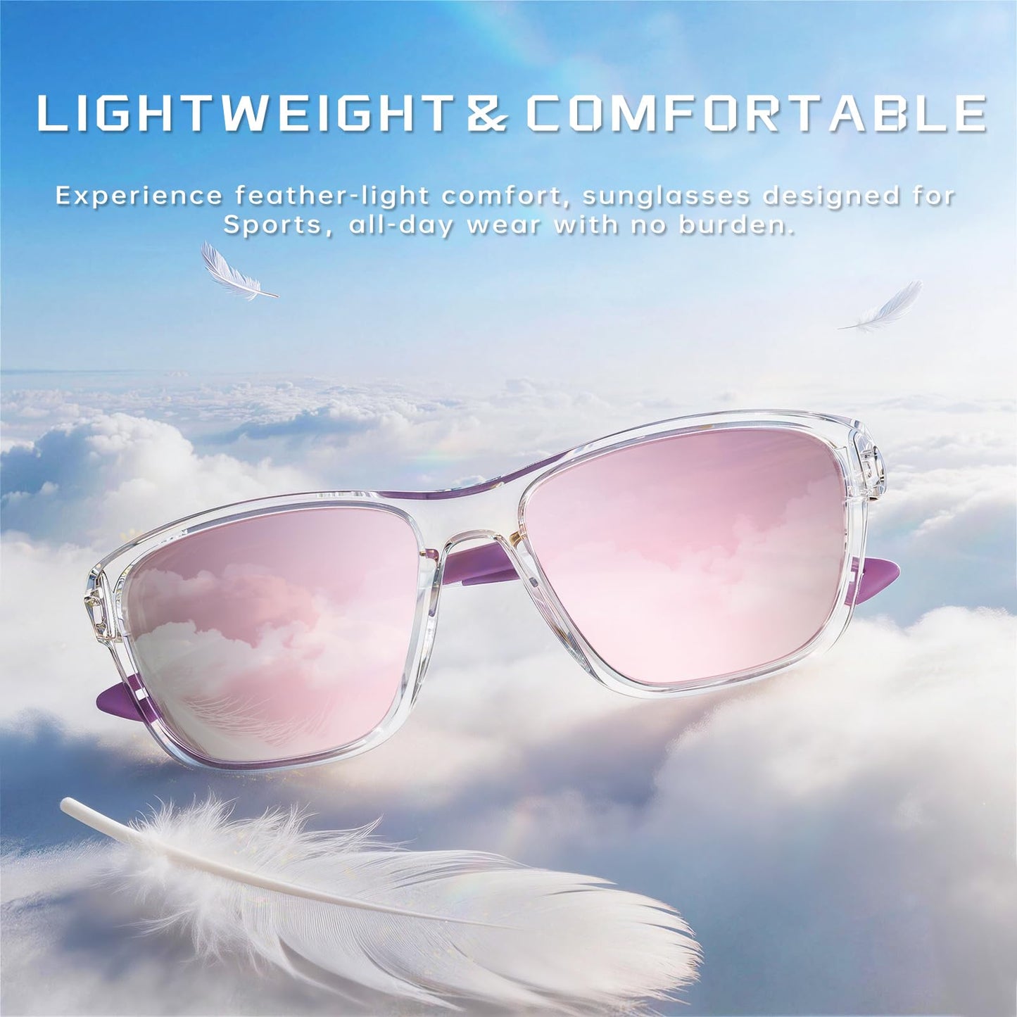 OUTDOORKING Polarized Running Sunglasses for Women Mens Sun Glasses for Cycling Fishing Driving Golf UV Protection