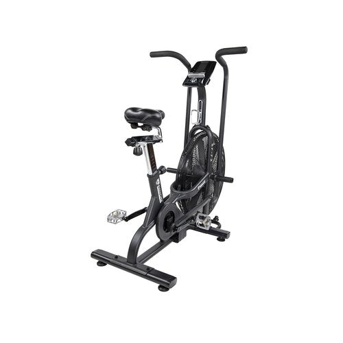 Fitvids Upright Fan Bike with Adjustable Seat and Handlebars for HIIT and Cardio Training
