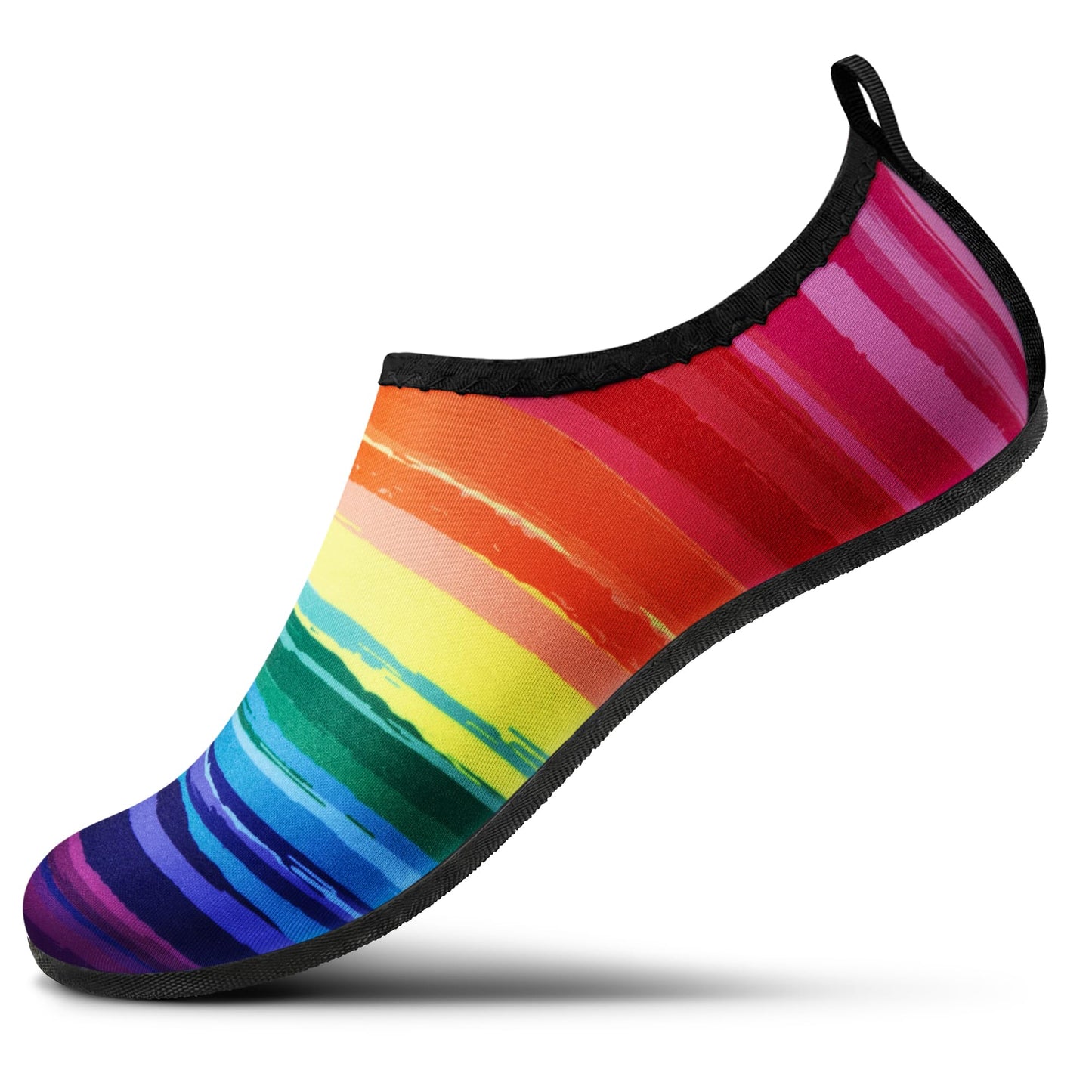 SEEKWAY Water Shoes Women Men Adult Quick-Dry Aqua Socks Barefoot Non Slip for Beach Swim River Pool Lake surf Black SK002(U)
