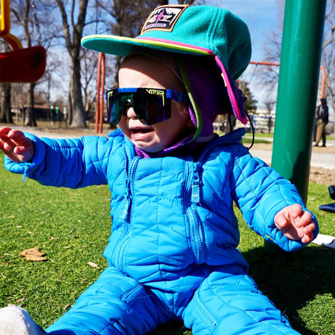Pit Viper The XS Youth Sunglasses Ages 1-7 (The Leonardo with Blue-Green Lens)